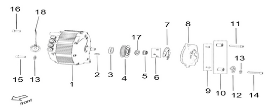 OEM motor tensioner plate