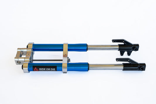Razor MX/SX/RSF Fork Fully Bolt - On Suspension Upgrade Kit - Razor Forks - FRBKBLKCHR630 eBike Super Shop