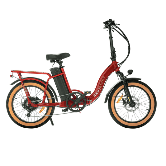 REVI Rebel 2 750w Step Thru Ebike 20x3 Fat Tire Electric Folding eBike - Folding eBike - REVI|FOLDI|RED|0038 eBike Super Shop