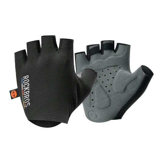 ROAD TO SKY Elastic Interface® Cycling Short Finger Gel Padded Gloves