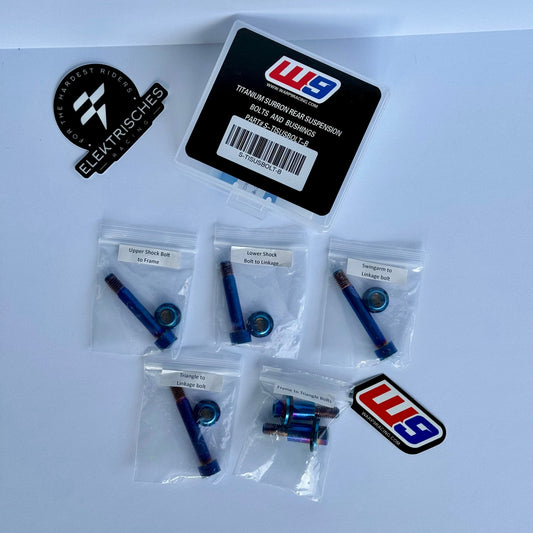 Surron Light Bee Linkage Bolt Kit by Warp 9 - sku - 44825578340630 eBike Super Shop