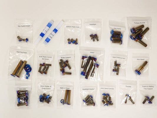 Surron Titanium Chassis Kit by Warp 9 - sku - 44825583386902 eBike Super Shop