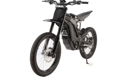 eMOTO eRide Pro SS 3.0 electric dirt bike, 72v 6000W model, shown in side profile with rugged tires and modern frame design
