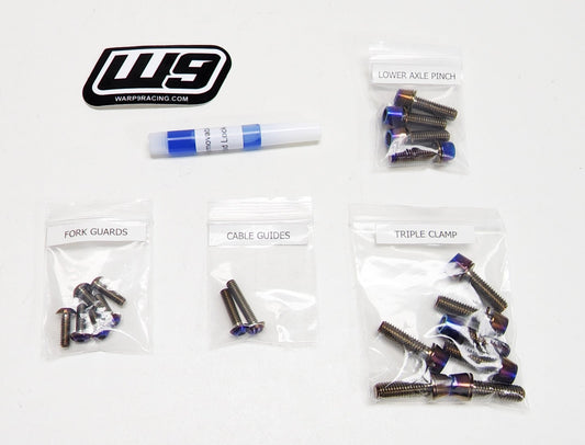 Titanium Fork Bolts - Warp 9 - sku - 46576500474134 eBike Super Shop