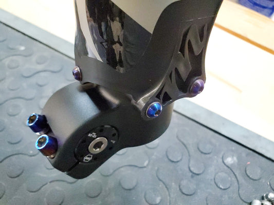 Titanium Fork Bolts - Warp 9 - sku - 46576500474134 eBike Super Shop