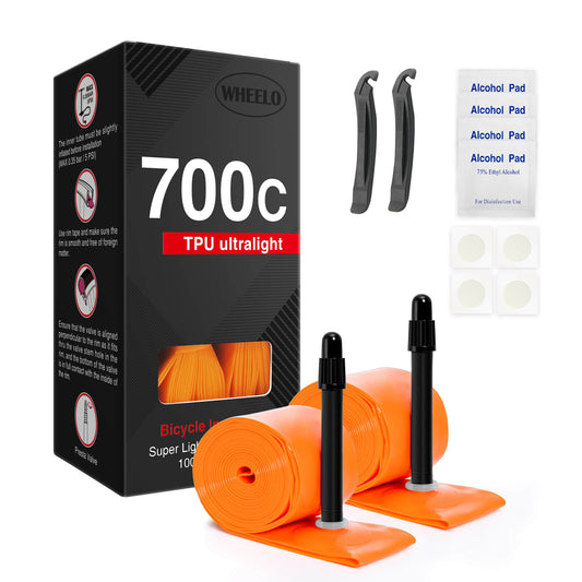 TPU Road Bike Tube - 700×35C - 47C - bike tube - SHP-TB700C47_ORG48mm_2P eBike Super Shop