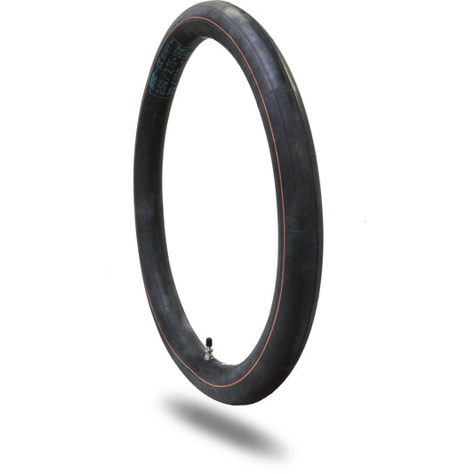 Heavy duty IRC 70-100-19 inner tube, product image showing side view with valve stem visible