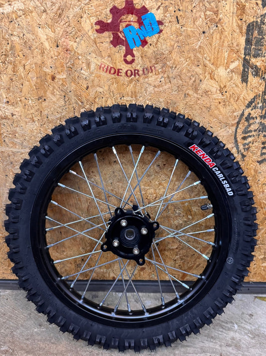Tuttio Soleil01 14" Front Pitbike Wheel Kit - tutpitfrontblk eBike Super Shop