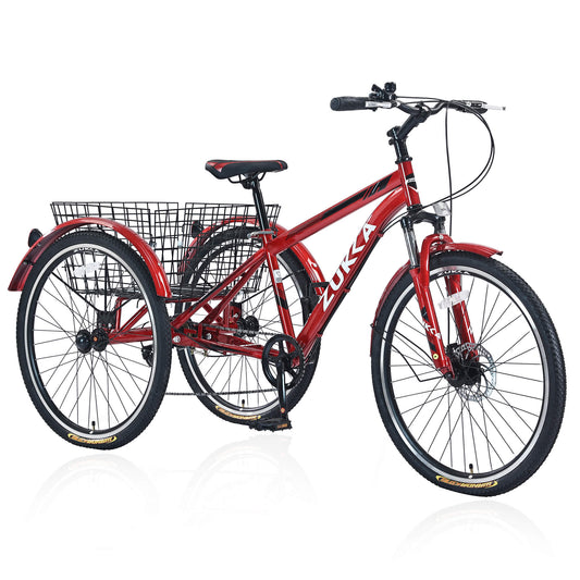 Zukka Wanda 26“ 7 - Speed Mountain Adult Tricycle - SHP - W1019121341 eBike Super Shop