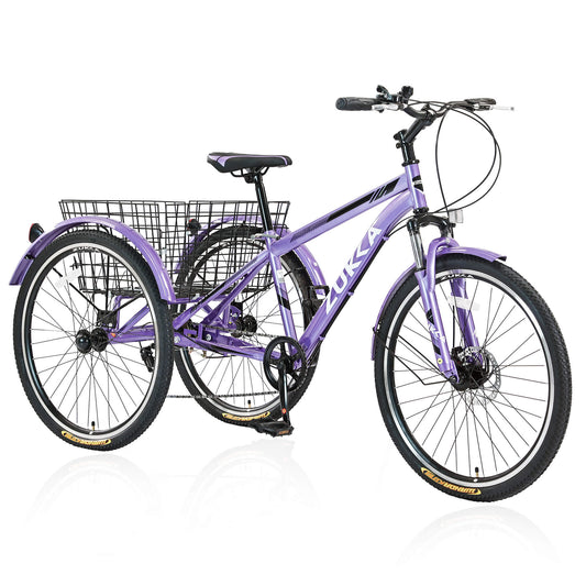 Zukka Wanda 26“ 7 - Speed Mountain Adult Tricycle - SHP - W1019121344 eBike Super Shop