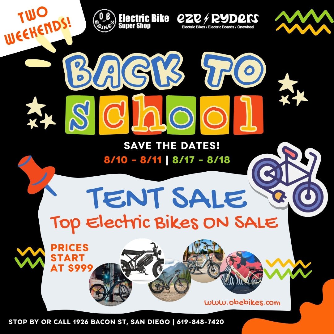 Get Ready for the Ultimate Back to School eBike Tent Sale! - eBike Super Shop