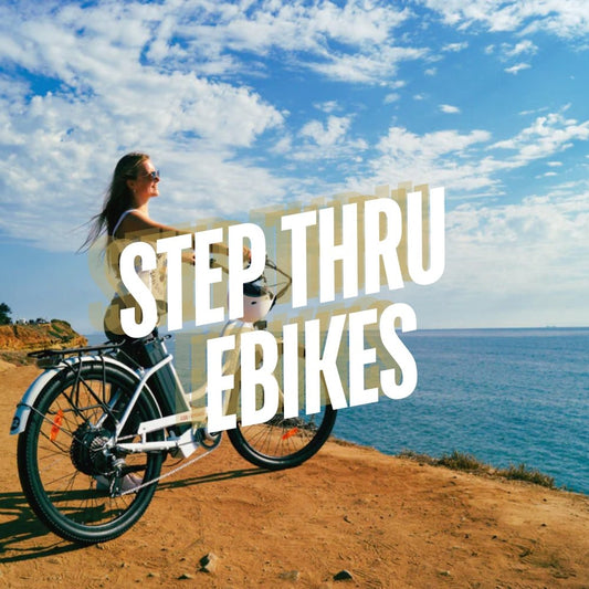 Electric Step-Thru Beach Cruiser eBikes - eBike Super Shop