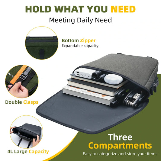 ROCKBROS Bike Handlebar Multifunctional Crossbody Bag with Shoulder Strap