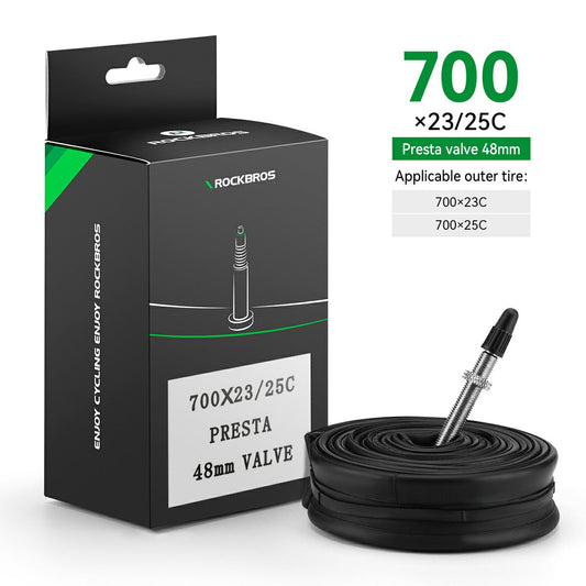 700X23/25/28/35C Road Bike Inner Tube 48mm Presta/Schrader Valve High Self Sealing Butyl Rubber