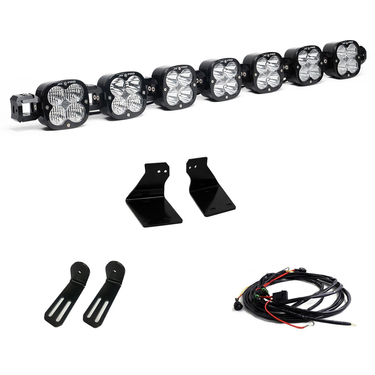 XL Pro Linkable Bumper Light Kit 20-22 F-250 Super Duty 20-22 F-350 Super Duty (Light Pattern Multi-Pattern Color Clear Wiring T