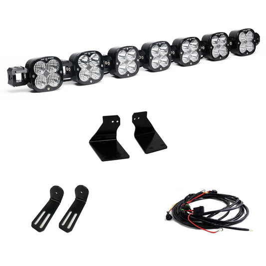 7XL Pro Linkable LED Light Bar Bumper Kit for Ford F-250/350 Super Duty 2020-2022 (Light Pattern Multi-Pattern Color Clear Wiring Type Upfitter) Baja Designs