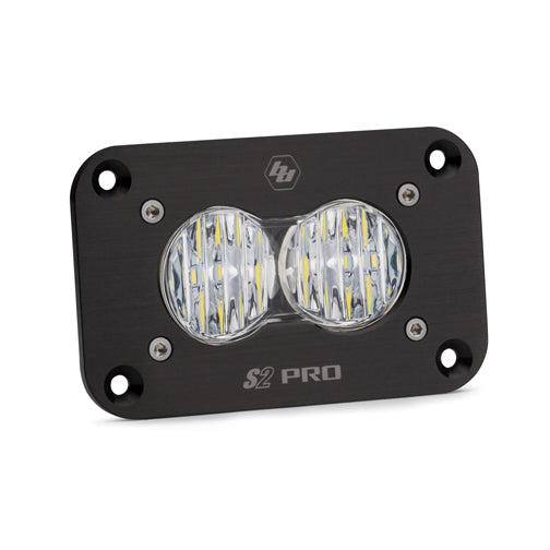 S2 Pro Black Flush Mount LED Auxiliary Light Pod - Universal Baja Designs