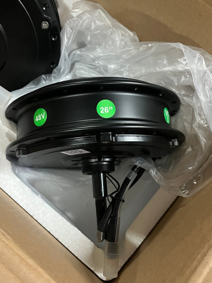 brushless electric bicycle motor 48V 500W Hengtai Ebike Hub Motor - 26" for Ebike Conversion or Replacement