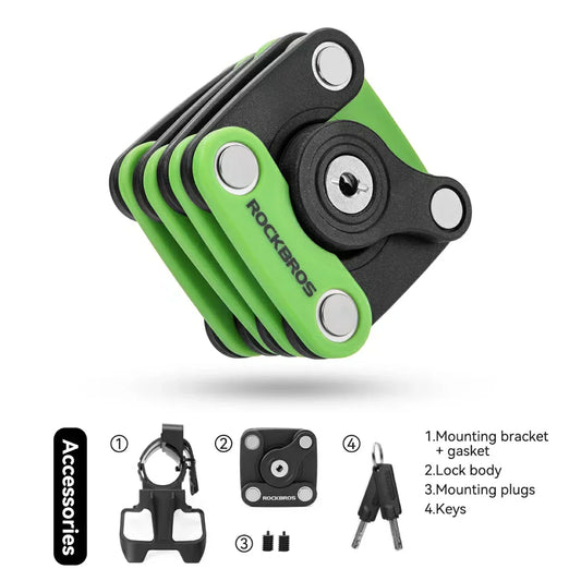 Bike Lock Hamburger Fold Anti-Theft