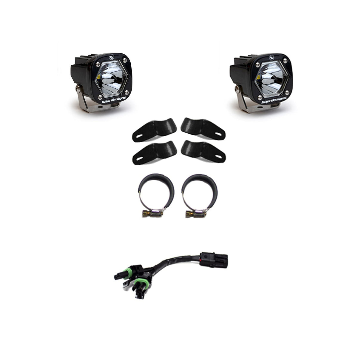 S1 Black LED Auxiliary Light Pod Kit - Universal Baja Designs (Alt 1)