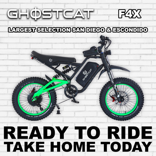 eMOTO Ghostcat F4X - Neon Green - Available for Shipping - Pre-Order for Early June 2026