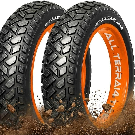 HEB ALLSCAPE® Fat Tires- Available In 4 Sizes (SET OF 2 Tires) Tubes Not Included.