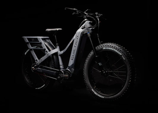 Charcoal QuietKat Apex XD 1000 w Step Over eBike 26x4.8 Fat Electric Fat Tire Mountain eBike