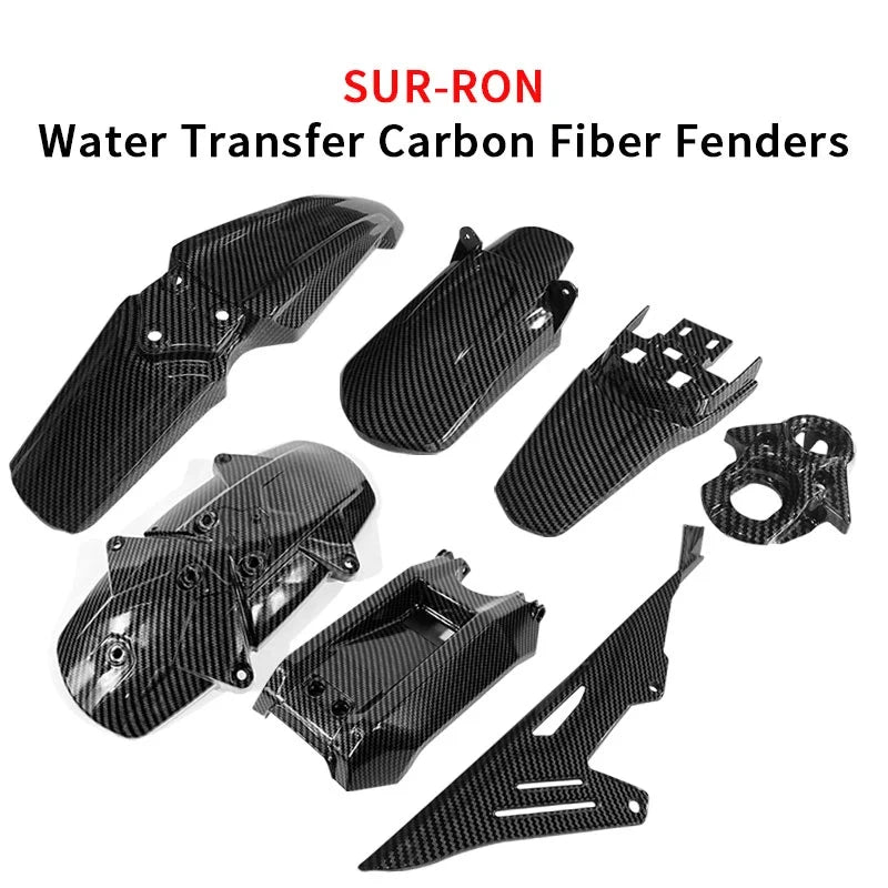 Carbon Fiber GLOSS Sur-Ron Plastics