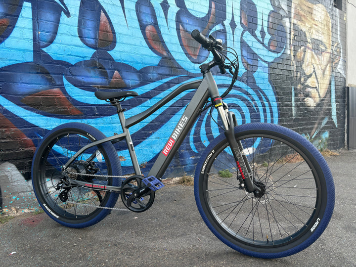 Custom Blue Midnight 750 w Electric Urban eBike  26x2.1 Urban tire electric bike - eBike Super Shop