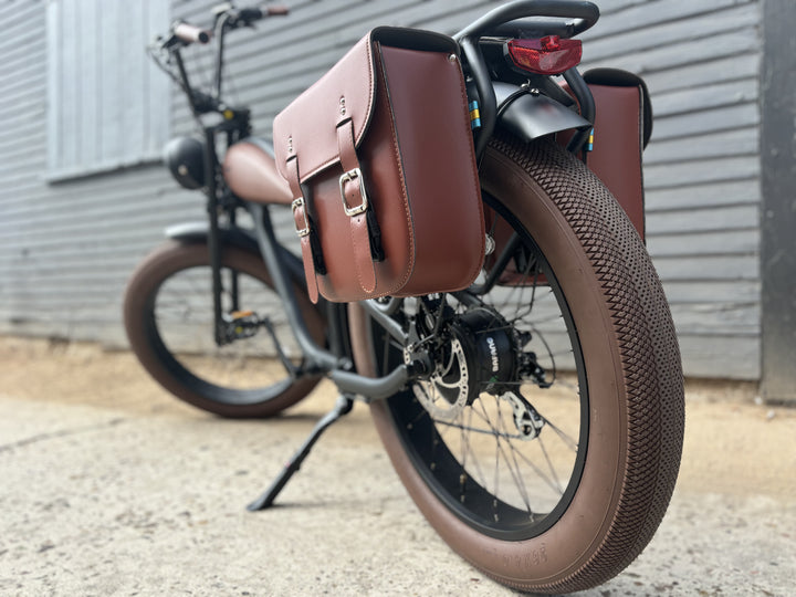 Custom Cafe Racer 750 w Electric Vintage eBikeStep Over 26x4 Fat tire electric bike - eBike Super Shop