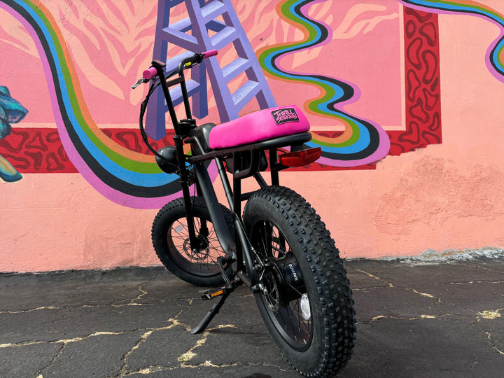 panther e bike damen Custom Pink Panther X 750 w Electric e-Moto Style eBike 20x4 Fat tire electric bike