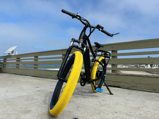 Custom Yellow Predator 750 w Electric Urban eBike  26x2.1 Urban tire electric bike