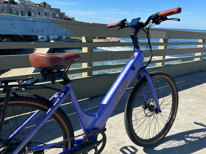 monday electric bicycle Custom Blue Monday 500 w Electric e-Moto Style eBike 27.5x2.2 Urban ti