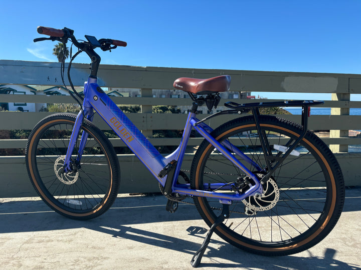 monday electric bicycle Custom Blue Monday 500 w Electric e-Moto Style eBike 27.5x2.2 Urban ti