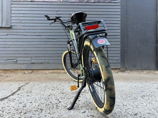 Custom Camo Predator 750 w Electric Fat Tire Mountain eBike 26x4 Fat tire electric bike - Mountain eBike - EBIKE|1589 eBike Super Shop