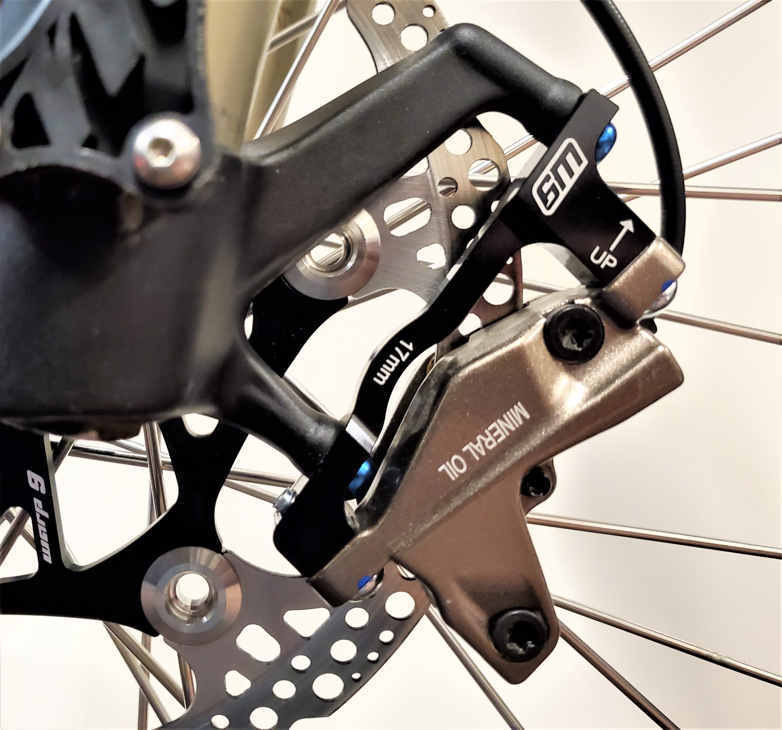 E-Moto 220mm Front Brake Rotor Adapter by Warp 9 | eBike Super Shop