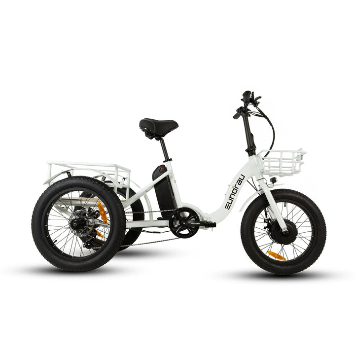 EUNORAU New Trike 500w Trike eBike 20x3 Fat Electric Trike 3 Wheel eBike