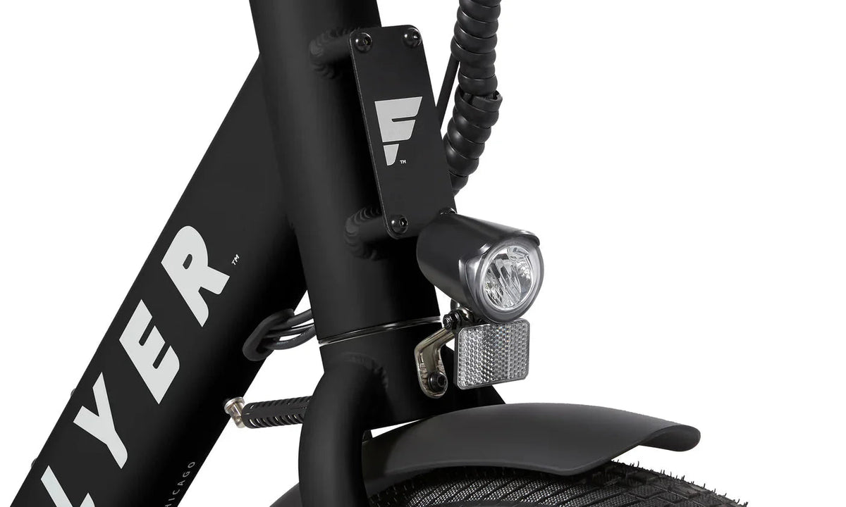 Black RADIO FLYER Via 500w Step Thru electric cargo eBike with 24x2.4 street tires, product image