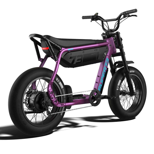 Super73 B1G SE eBike in Cullenberry color, side view, displayed against a plain background