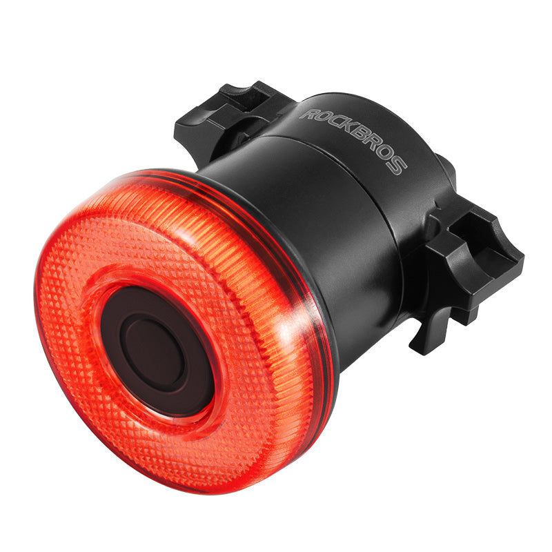 ROCKBROS Upgraded Smart Bicycle Brake Light USB-C Rechargeable IPX7 Waterproof Cycling Rear Light