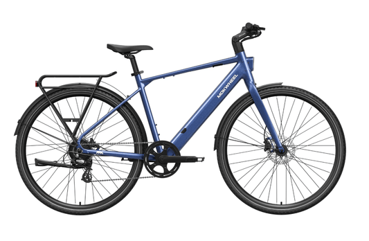 Mokwheel Flint eBike in Steel Blue, side view, model number 5956921