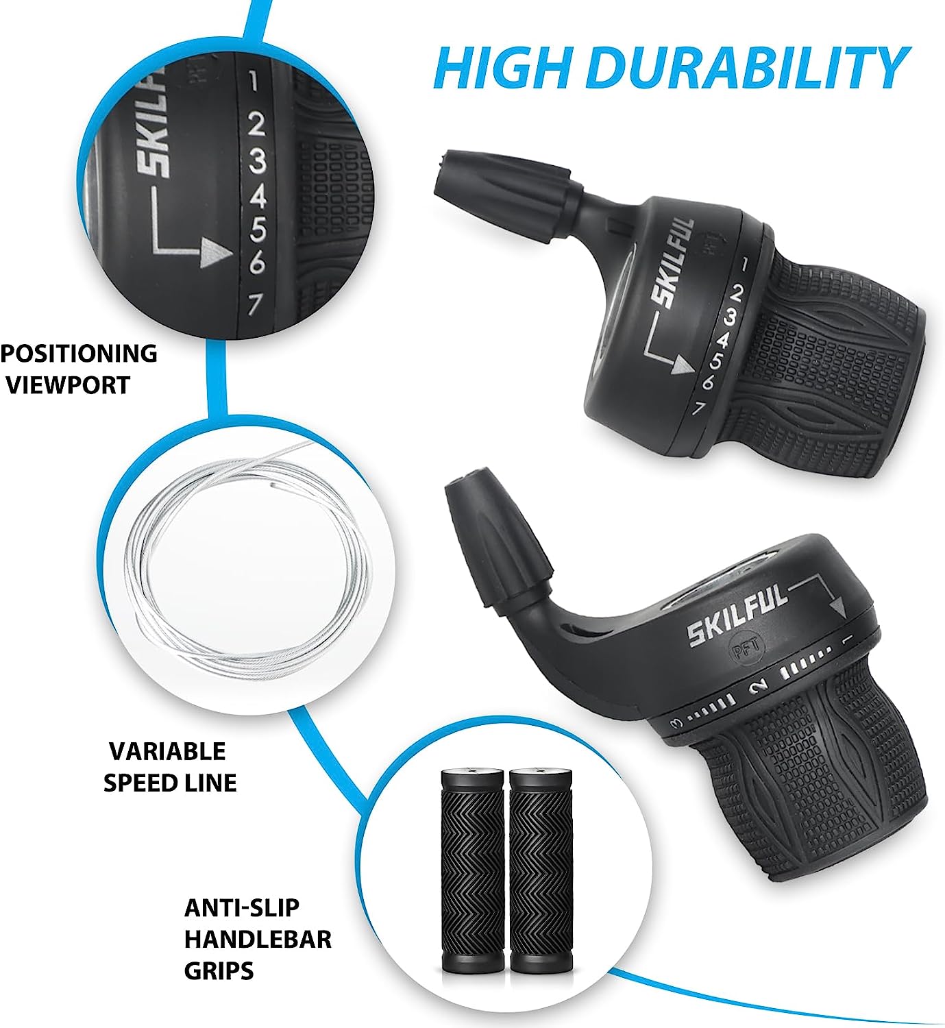 Bicycle 21-Speed Twist Shifter Set | eBike Super Shop
