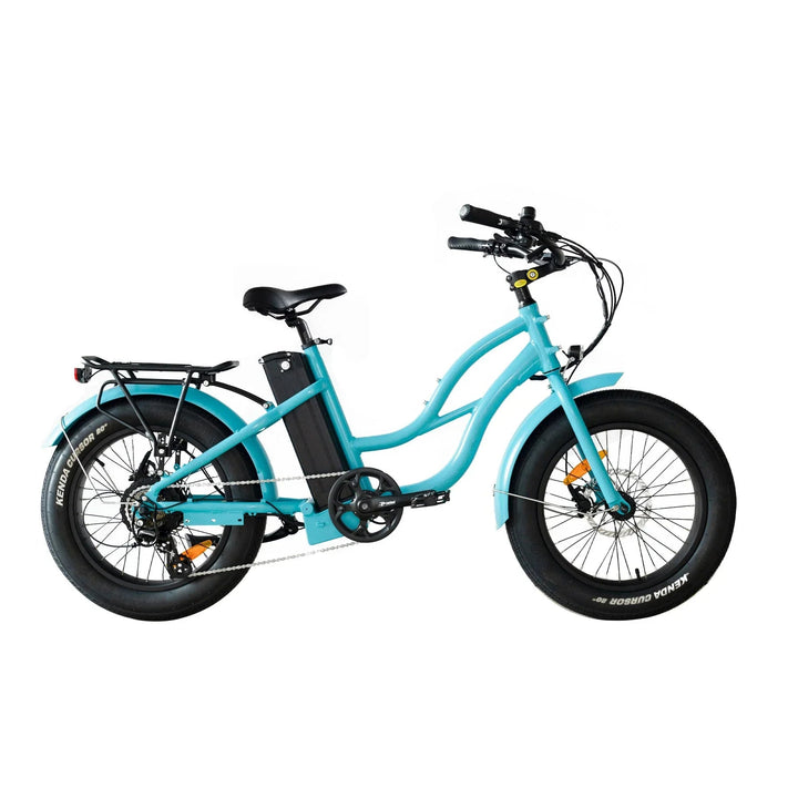 Big Bear eBikes COASTAL CRUISER 52V 20 Thru 750 w Ready to Ride Step Thru Ebike 20x4 Mini Fat Tire Electric Beach Cruiser eBike - Mini - eBike Super Shop