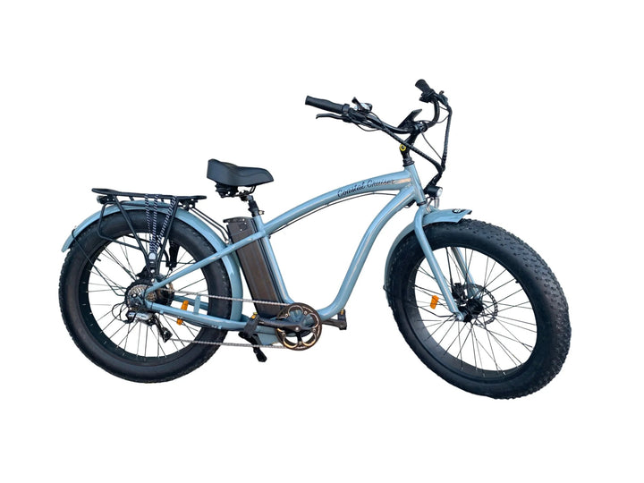 Big Bear eBikes COASTAL CRUISER 52V 26 Over 750 w Ready to Ride Step Over Ebike 26x4 Fat Tire Electric Beach Cruiser eBike - Fat Tire Cruiser eBike - eBike Super Shop