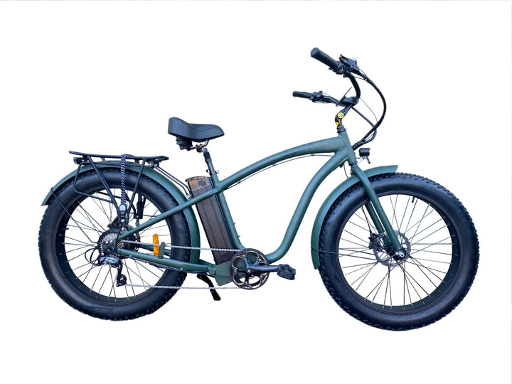 Big Bear eBikes COASTAL CRUISER 52V 26 Over 750 w Ready to Ride Step Over Ebike 26x4 Fat Tire Electric Beach Cruiser eBike - Fat Tire Cruiser eBike - eBike Super Shop