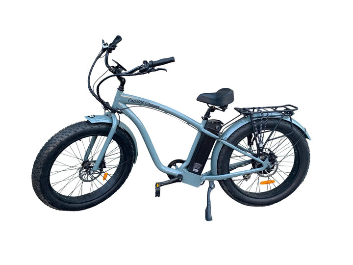 Big Bear eBikes COASTAL CRUISER 52V 26 Over 750 w Ready to Ride Step Over Ebike 26x4 Fat Tire Electric Beach Cruiser eBike - Fat Tire Cruiser eBike - eBike Super Shop