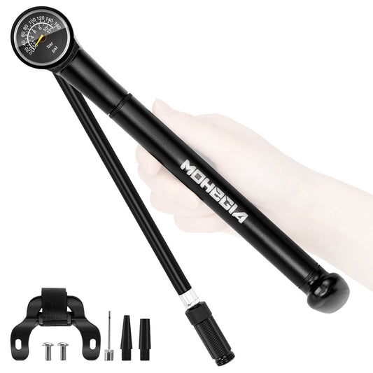 Bike Frame Hand Pump - 160 PSI - Bicycle Pumps - SHP-PUMP_PA020BLK eBike Super Shop