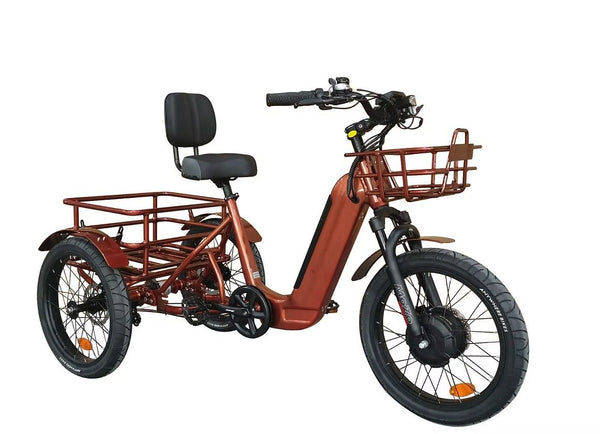 3 wheel bicycle with engine eBike Breezy Electric Trike - Copper