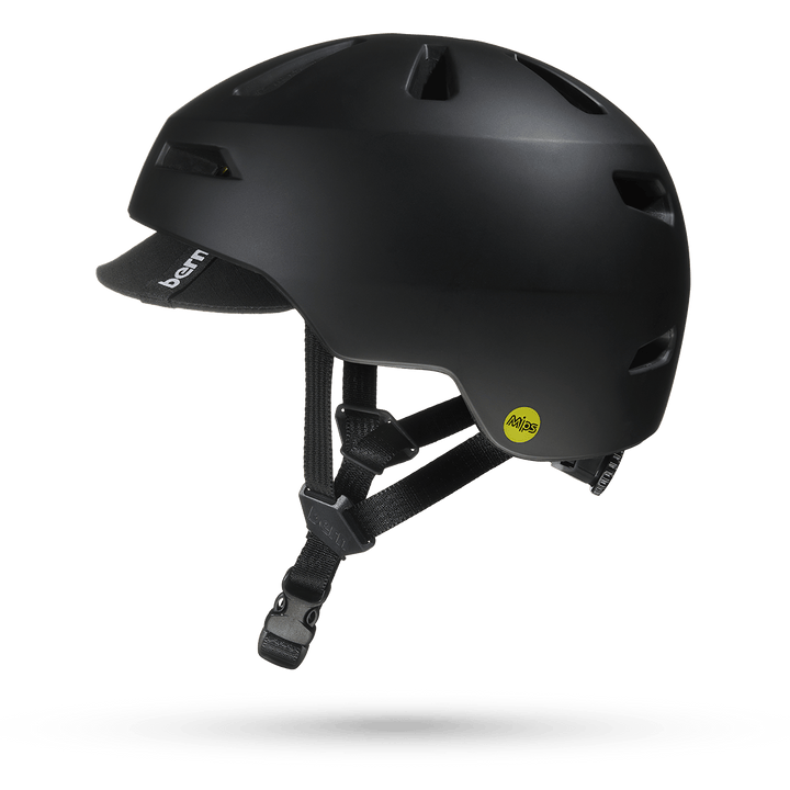 bern brentwood bike helmet bill up or down 2.0 MIPS Matte Sand / L The Brentwood 2.0 literally set the stage for urban bike style Rad Power Bikes Bern Brentwood