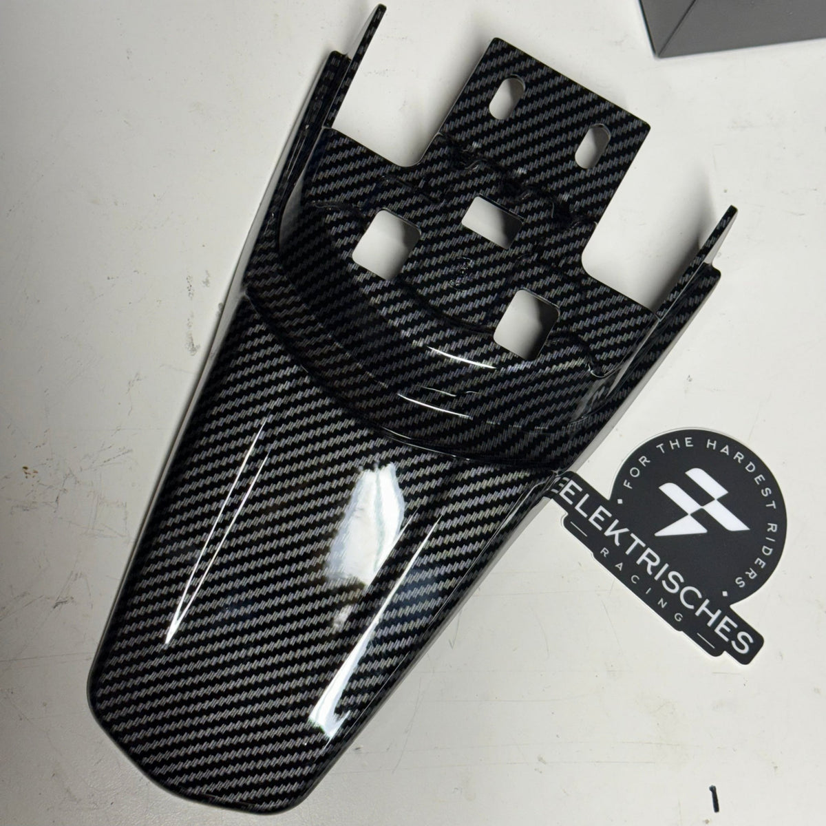 Carbon Fiber Style Rear Surron Fender - NEW - sku - 46140397814038 eBike Super Shop